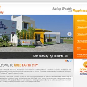 Our Client Sites: Gold Earth City by OpenDesigns